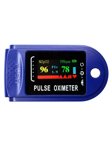 Пульсоксиметр Fingertip Lk88 Pulse Oximeter синий (Пульсометр) - Пульсоксиметры - Радиомир Саратов