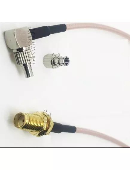 Антенный кабель-переходник CRC9+TS9(штекер угл) на SMA (гнездо без штыря,прямой) внешн. резьба USB модем (кабель 15см) вч разъем ПИГТЕЙЛ - Пигтейлы, CRC9/TS9-разъемы, переходники (для GSM модемов) - Радиомир Саратов