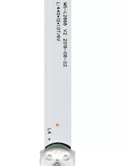 Светодиодная планка для подсветки ЖК панелей 24" 6V (4линзы)  MS-L2668 V2 (440 мм, 4 линзы) - 24" - Радиомир Саратов