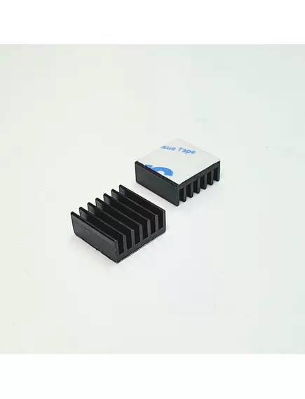 Радиатор алюминиевый с термолентой FUT Arduino совместимый, черный  (14х14х6.0) - Радиатор алюминиевый с термолентой - Радиомир Саратов