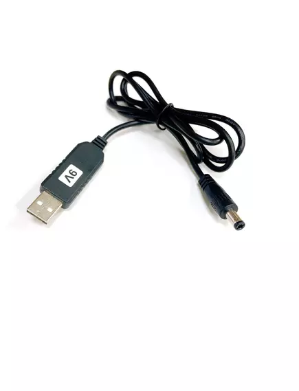 КОНВЕРТЕР-ПЕРЕХОДНИК  5V на 9V (USB-AM - штекер 5.5*2.5) (с кабелем 1м); для подключения устройств с питанием 9V к устройствам с выходом USB - Преобразователи уровней, интерфейсов, конвертеры - Радиомир Саратов