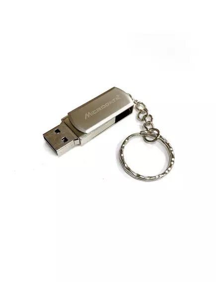 Flash drive USB 2.0 128GB "MICRODATA"; Скорость чтения данных:18 MB/s/ Скорость записи данных:10 MB/s; Цвет: серебристый; Материал: металл, с брелком - Карты памяти SD, microSD, USB флешки - Радиомир Саратов