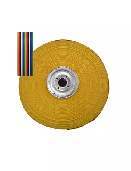 Шлейф RCA-20 цветной шаг 1,25 мм (20жил ) (бухта-30,5м=100 футов) ЦЕНА за 0,5м (кабель ленточный) (127PW20D) - Цветные шлейфы RCA/RC 10pin - 40pin - Радиомир Саратов