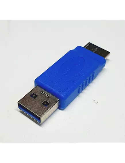 ПЕРЕХОДНИК USB-AM / microUSB 3.0 тип.B (штекер) (Для портативных жестких дисков) (AC-USB-037) - USB переходники - Радиомир Саратов