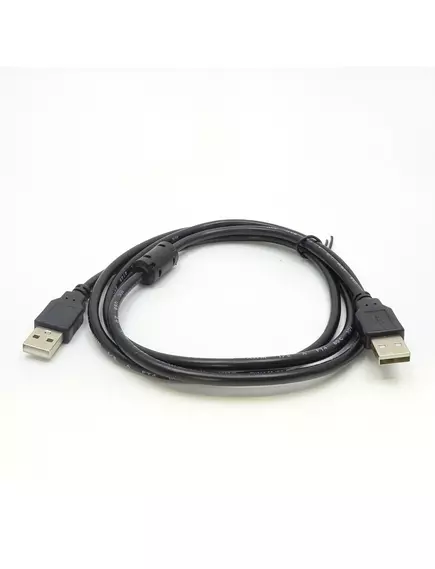 КАБЕЛЬ USB >USB  AM-AM  ver.2.0  1,5м    (штек.USB A - штек.USB A) ;с фильтром  черный - USB-AM x USB-AM - Радиомир Саратов