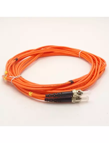 Оптоволоконный кабель Cablexpert CFO-LCST-OM2-5M    Красный     Длина 5М  / Двунаправленный мультимодовый оптоволоконный кабель LC/ST (50/125 OM2) - Оптоволоконный кабель - Радиомир Саратов