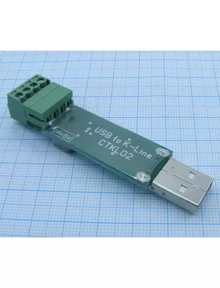 АДАПТЕР USB -OBD II K-Line Модуль(программатор) для соедин.интерф.компьютера с интерф.АВТО, для перевода сигналов, идущ.по K и L-линиям в формат USB (виртуальный COM порт) ( протоколы: KWP2000, ISO9141, ISO14230) USB to k-Line CTKL02 - OBD II адаптеры - Радиомир Саратов