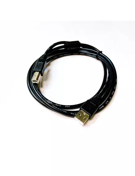 КАБЕЛЬ USB >USB AM-BM ver.2.0 1,5м (штек.USB A - штек.USB B) Черный; d=5мм; (для подключ.принтера) ; 28AWG+24AWG HIGH PERFORMANCE (MRM) - USB-AM x USB-BM (принтер) - Радиомир Саратов