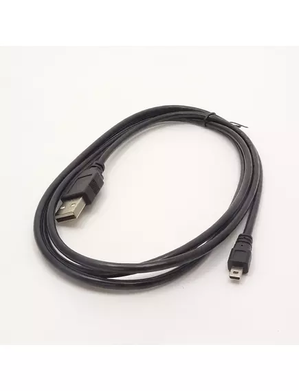 КАБЕЛЬ USB-AM / miniUSB (штек.8pin) 1,5м ver.2.0 FLAT type; черный (фотоаппарат/ MP-3/ блютуз/ мобильн.) - USB-AM x miniUSB - Радиомир Саратов
