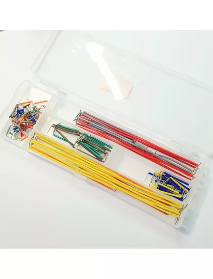 Перемычки разной длины штекер-штекер (M-M) для макетных плат без пайки (Набор 140шт) - Наборы гибких проводов для макетных плат (соединительные провода с разъемами)  - Радиомир Саратов