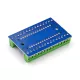 Плата ввода/вывода V1.0 для проектов Arduino Nano и Pro, Шилд (IO Shield V1.O) (с клеммами под винт 15шт*2стороны) для удобного подключения датчиков, устройств систем контроля; разм: 55x37x12мм; 2 отверстия d=4мм для крепления; - 2. Расширения ARDUINO - Радиомир Саратов