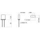 Кварцевый резонатор 18 MHZ 2pin <лодочка> HC-49S (HC49US) - Кварцы HC49U - Радиомир Саратов