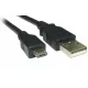 КАБЕЛЬ USB-AM / microUSB (штек.5pin) ver.2.0 1,0м Круглый; d=3,2мм; цв: черный; Черный/ белый (Орбита BS-501) - USB-AM x microUSB - Радиомир Саратов