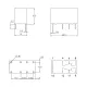 Реле э/м DC24V 2A 8pin, пайка (PCB), Контакты: 2 перекл.группы (2С) (24VDC/2A; 120VAC/1A) 20x10x11,8мм (HJR1-2C L-24VDC) -  2А/24VDC (ток /раб.напряж. реле) - Радиомир Саратов