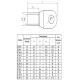 Наконечник (обжимная клемма) М10 для силового кабеля 16mm2; SC16-10 (КВТ16-10) (TML16-10) предназначена для оконцевания проводов и кабелей с медными жилами на напряжение до 35kV методом опрессовки - под кабель 16mm2 - Радиомир Саратов