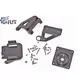 Кронштейн (D1004 / 2-Axis FPV Original Special Nylon PTZ) для поворотной камеры на сервопривод SG90 материал: пластик; цвет:черный; платформа для камеры (28x28мм) - Кронштейны для камер - Радиомир Саратов