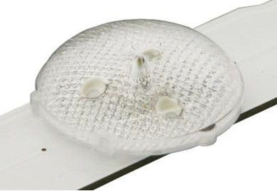 Светодиодная планка для подсветки ЖК панелей 40" LUMENS D4GE-550DCB-R3 (14.03.17) под разъем 2pin слева сбоку (475ммх14мм) 5 светодиодов с линзами SAM фото 2