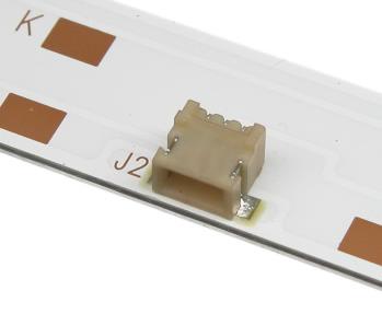 Светодиодная планка для подсветки ЖК панелей 32" (6V) (5+5линз) HFSX32D05-ZC62AG-15D (комплект 2 планки по 560 мм 5+5 линз) Uпит. св/д.=6V, Разъем под фото 3