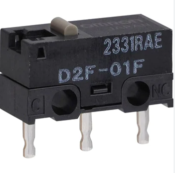 Микропереключатель, 3pin, ON-(ON) без фиксации, под пайку, 12,8x5,8x6,5мм, корпус: черный (D2F-F) фото 3 Микропереключатель, 3pin, ON-(ON) без фиксации, под пайку, 12,8x5,8x6,5мм, корпус: черный (D2F-F) фото 3