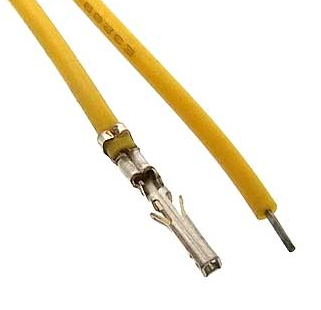 Контакт питания (гнездо) на проводе L=30см (MMF-F 3.00mm AWG24 0.3m Yellow) Желтый (Для разъемов серии MICRO-FIT штекер) Контакт питания (гнездо) на проводе L=30см (MMF-F 3.00mm AWG24 0.3m Yellow) Желтый (Для разъемов серии MICRO-FIT штекер)