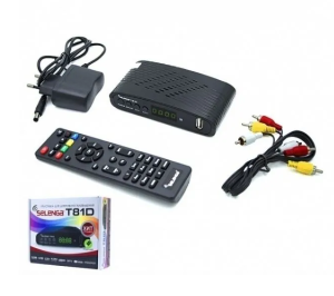 Цифровая ТВ приставка  Selenga T81D ( ресивер )    (DVB-T2/С)  Dolby Digital;  внеш.Б.П. DC 5v 2A; HDMI 1.3 1080p HD; Тюнер MXI608; A/V выходы: HDMI, 