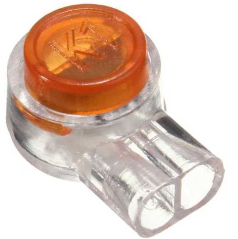 Скотч-Лок изолированный (цена за 10шт) K2  Для соединения 2-х проводников от 0,4 до 0,9мм, Ограниченно годен