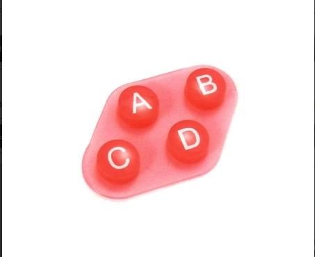 Резиновые кнопки ABCD (Резиновые толкатели кнопок ABCD, для пультов радио-управления YK200-4) розовый цвет - 4кнопки / Необходимы в случае неисправнос Резиновые кнопки ABCD (Резиновые толкатели кнопок ABCD, для пультов радио-управления YK200-4) розовый цвет - 4кнопки / Необходимы в случае неисправнос