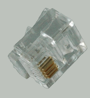 ШТЕКЕР-КОННЕКТОР ТЕЛЕФОННЫЙ 6P4C 4pin (ЛИНИЯ) (TP-6P4C/TL-02823/PR6430) RJ11 
