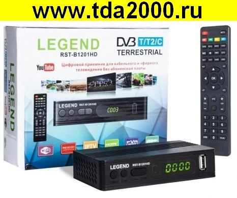 Цифровая ТВ приставка  LEGEND RST-B1201HD ( ресивер ) ПЛАСТИК. корпус (DVB-T2) внеш.Б.П. DC 5v 2A; Интерфейс HDMI/ HDCP: HDMI 1.3/HDCP 1.2 / Выходы ау фото 2