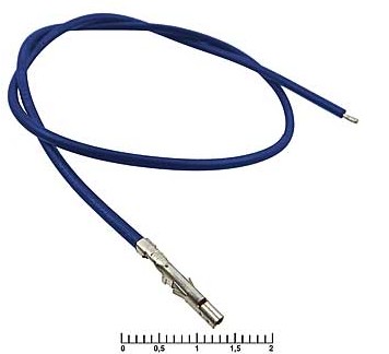 Контакт питания (гнездо) на проводе L=20см (MF-F 4,20mm AWG20 0,2m Blue) (СИНИЙ) (Для разъемов серии MINI-FIT) 5557 Контакт питания (гнездо) на проводе L=20см (MF-F 4,20mm AWG20 0,2m Blue) (СИНИЙ) (Для разъемов серии MINI-FIT) 5557