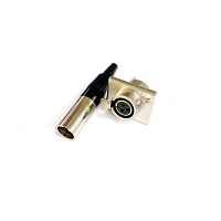 ШТЕКЕР CANON MINI (разьём XLR mini) 3PIN МЕТАЛЛ на кабель (ответная часть ГНЕЗДО с фиксатором - 13019)   