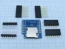 Модуль Wemos D1 MicroSD слот карт памяти для Wemos D1, D1 mini Размеры: 2.9 x 2.6см Совместим с ARDUINO