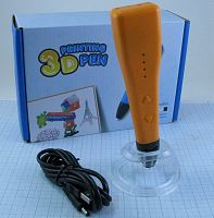 3D Ручка   Орбита RP-500A ( диаметр сопла: 0,7мм ) DC5V / 2A  (без БП) ; регулируемая скорость и температура, автоотключение;  Материал для печати  AB