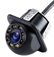 ВИДЕОкамера АВТОМОБИЛЬНАЯ W04 NTSC/PAL с LED подсветкой - 8LED, с парковочной разметкой/Заднего вида (зеркальная) d объектива=10мм; Угол обзора 170°