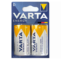 БАТАРЕЙКА R20 ( LR20) "D" 1,5v Alkaline (VARTA ENERGY 4120 ) t: -30...+50C.