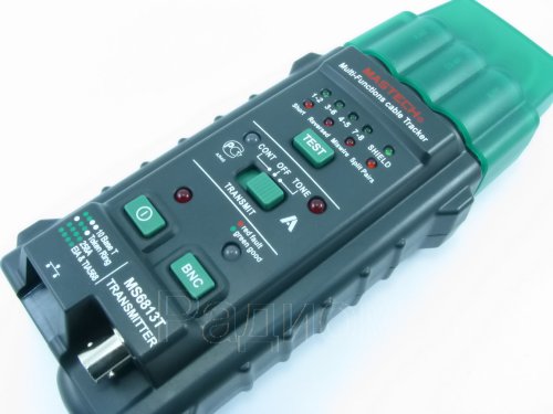 Кабельный ТЕСТЕР- трассоискатель MS6813T MASTECH Тест каб:UTP/STP(RJ45);телеф.(RJ11);коакс.(BNC); двухпровод.каб.(выявл.разрыв.,корот.замык,пров-ка ц фото 4 Кабельный ТЕСТЕР- трассоискатель MS6813T MASTECH Тест каб:UTP/STP(RJ45);телеф.(RJ11);коакс.(BNC); двухпровод.каб.(выявл.разрыв.,корот.замык,пров-ка ц фото 4