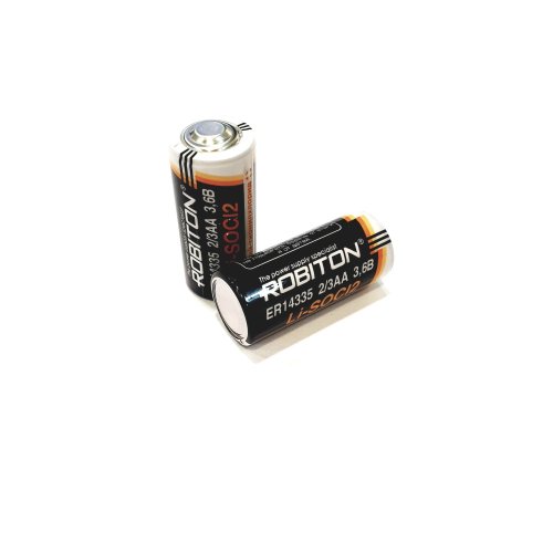 БАТАРЕЙКА ЛИТИЕВАЯ 14335 3.6V 1600mAh "2/3AA" Li-SOCl2 (литий-тионилхлоридные) ROBITON 14335 