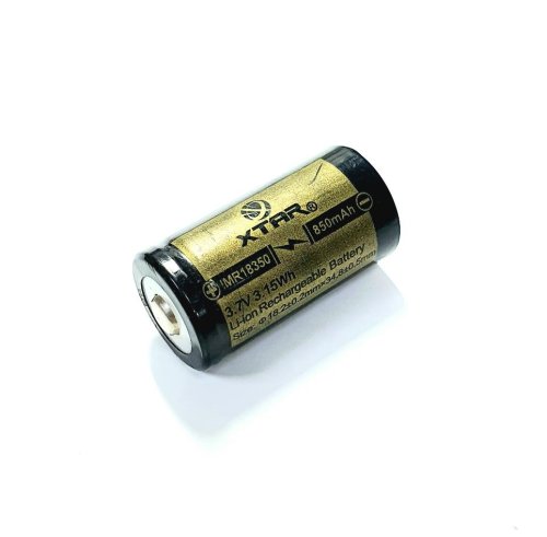 АККУМУЛЯТОР  18350 3,7V 850mAh (15A) Li-ION (IMR1) высокотоковый; XTAR для электронных сигарет