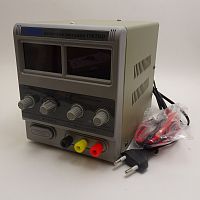Блок питания лабораторный трансформаторный, 0-15V, 0-2A, 30W, вх: AC 220-250V, с кабелем ELEMENT 1502DD