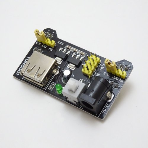 ПЛАТА ПИТАНИЯ для проектов ARDUINO(USB) (MB101)   МОДУЛЬ питания макет.платы MB101 беспаечным методом  Uпит: 6,5-12V или USB (защита от переполюсовки)