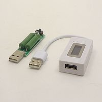 USB ТЕСТЕР для проверки V/A MR2020 C нагрузкой white  
