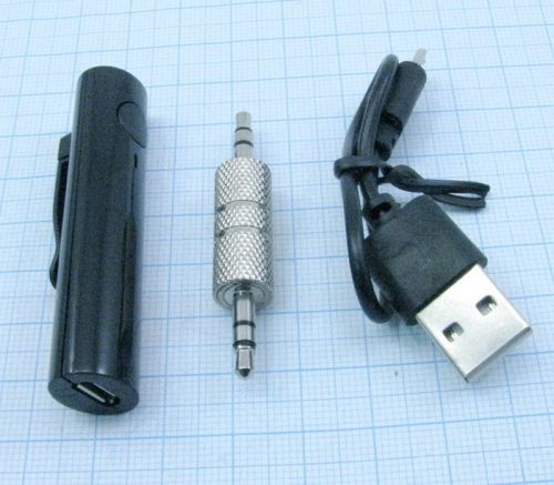 Car Bluetooth v 4.1+EDR адаптер "BT415" поддер профиль Bluetooth A2DP stereo; Hands Free(встроен. микрофон); раб. диапазон -10м; (кабель пит.USB-micro