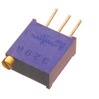 РЕЗИСТОР подстроечный 3296W 500K (470K) 78017 3pin (вертик. монтаж под отвертку шлиц сверху)