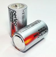 БАТАРЕЙКА  R20 ( D, 373 ) 1,5v Dynamic Zinc ( shrink )  ( Марганцево-цинковая ), PERFEO ( Цена за 1шт.)
