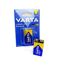 БАТАРЕЙКА КРОНА 9V VARTA <4922>(6LR61/6LP3146/MN1604/PP3) Alkaline (Zn-MnO2) HIGH ENERGY/LONGLIFE POWER t: -10...+50°C Для устройств с высоким потребл