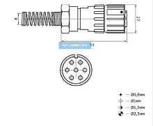 РАЗЪЕМ FQ18-7pin TJ-8 (FQ18-7TJ) Блочная вилка, 7 контактов 
