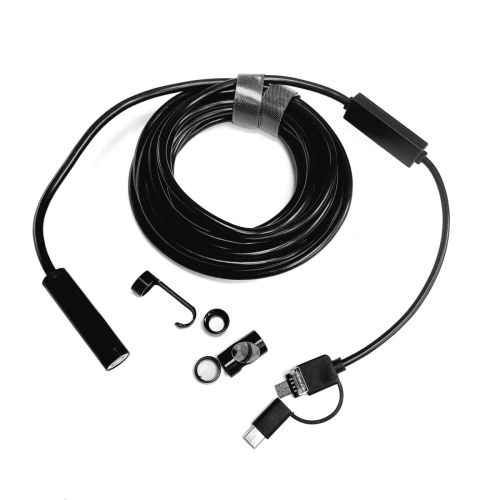 ВИДЕОЭНДОСКОП Гибкая камера Inskam "Android 3in1" (microUSB + USB + Type-C) (d=12мм) IP68; жесткий кабель 5м 5.0Mpix; ВИДЕОЭНДОСКОП Гибкая камера Inskam "Android 3in1" (microUSB + USB + Type-C) (d=12мм) IP68; жесткий кабель 5м 5.0Mpix;