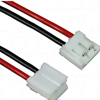 Разъем 2pin  JST-EHR-2 штекер с проводами(шлейф) контакты EH 2.5mm  L=100mm. ( используется в счетчиках воды/газа )