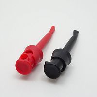 НАСАДКА НА ЩУП мультиметра ( ETL-20.169/ BC55-30030 ) (Комплект 2шт: красн.+черн.) Зажим монтажный ( "захват-крючок" )