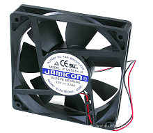 Вентилятор компьютерный DC12V, 120x120x25мм, 2400об/мин., подш. скольжения, разъем: фишка-2pin, 0.3A Jamicon JF1225S1H-R (JF1225S1H-000-065R)